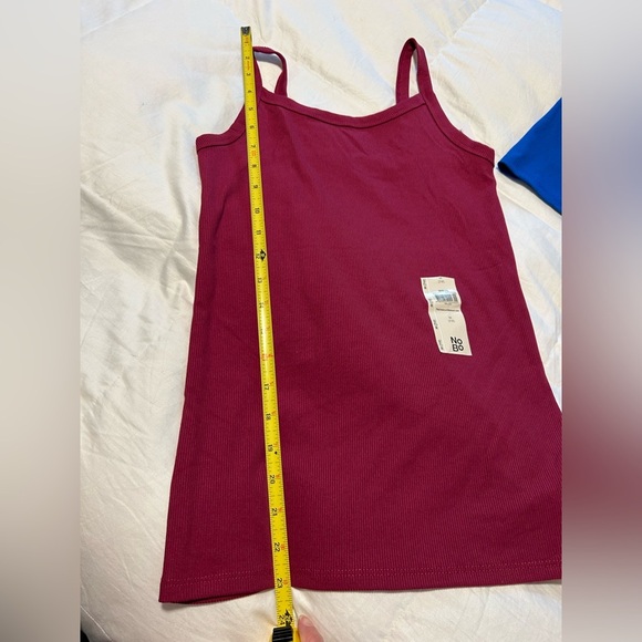 Set of 4 sz M, vibrant ribbed tanks, royal blue, plum, copper, teal, pack well - Picture 3 of 3